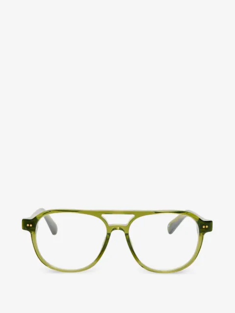 Jacquemus lentes de sol con armazón estilo piloto y doble puente