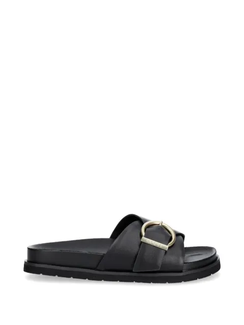 Gant buckle-detail crossover slides