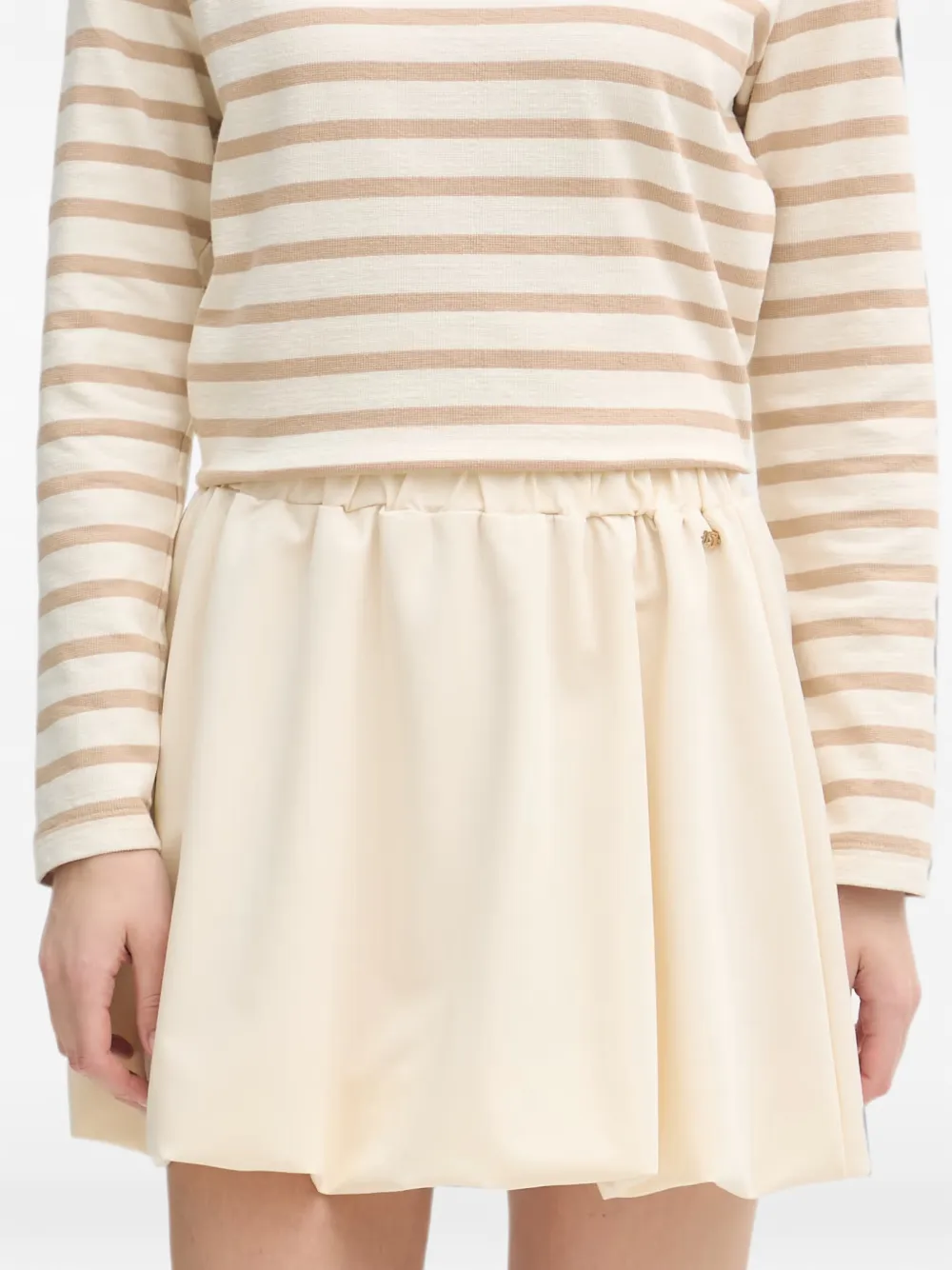 Gaudi bubble-hem elasticated-waist mini skirt - Toni neutri