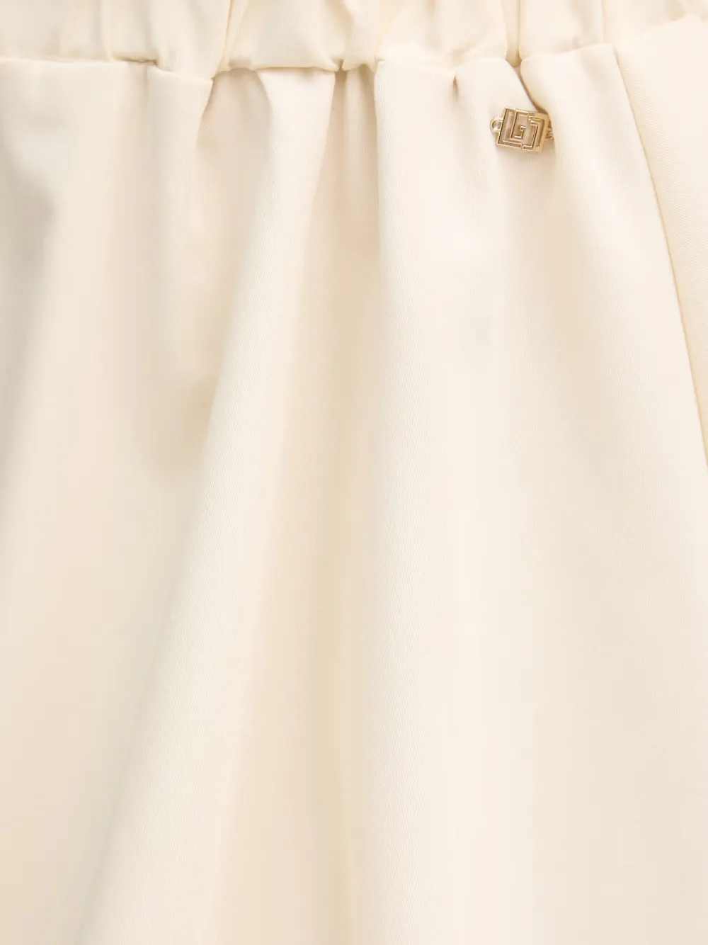 Gaudi Mini-rok met elastische taille en bubbelzoom Beige
