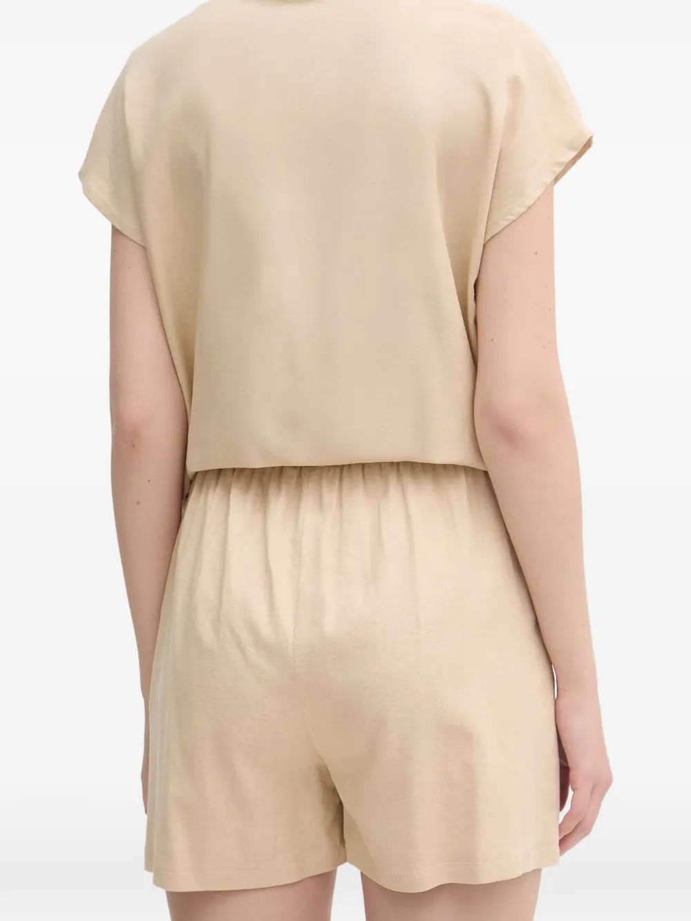 Gaudi Shorts met trekkoordtaille Beige