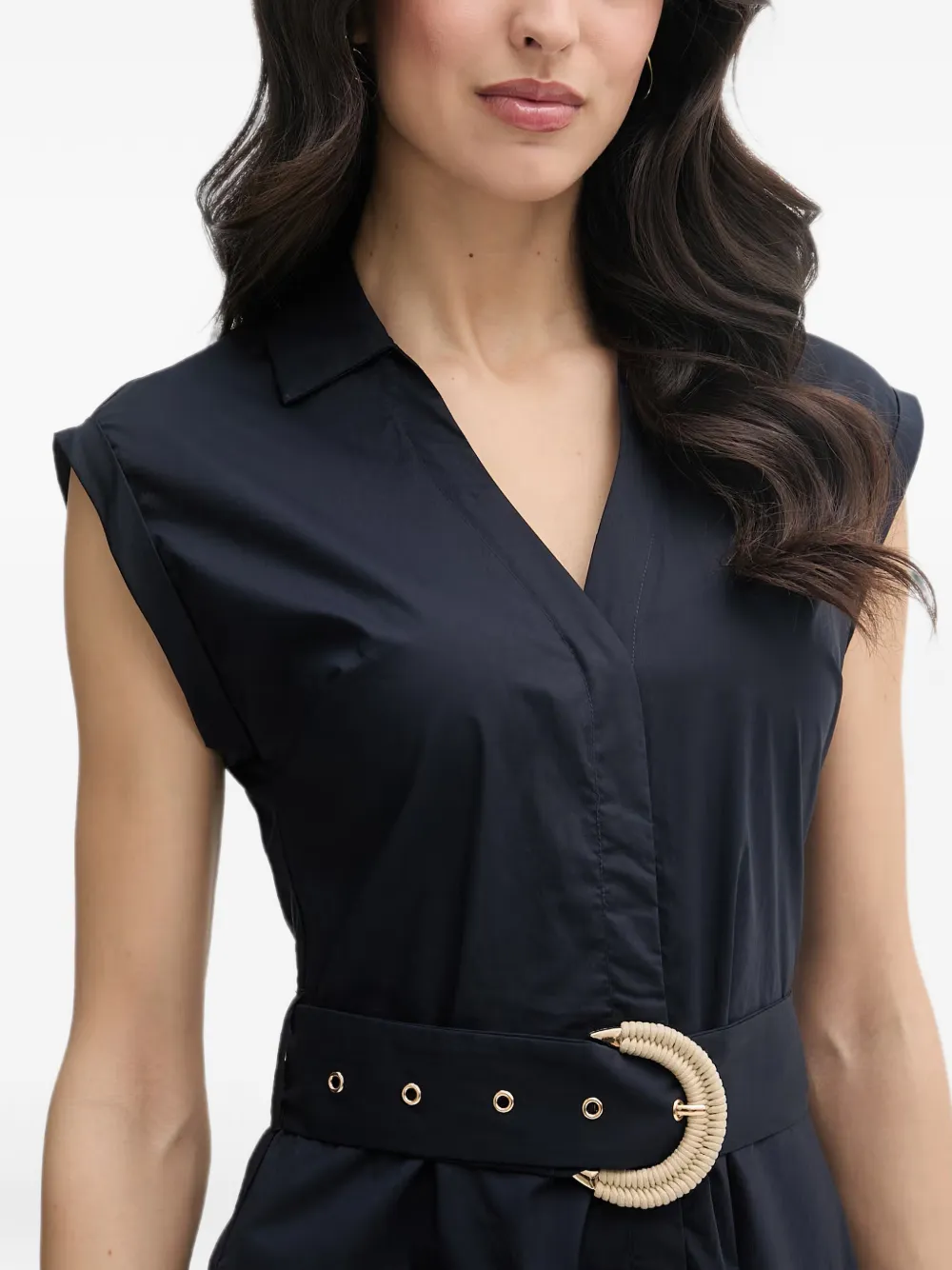 Gaudi Mouwloze maxi-jurk Blauw