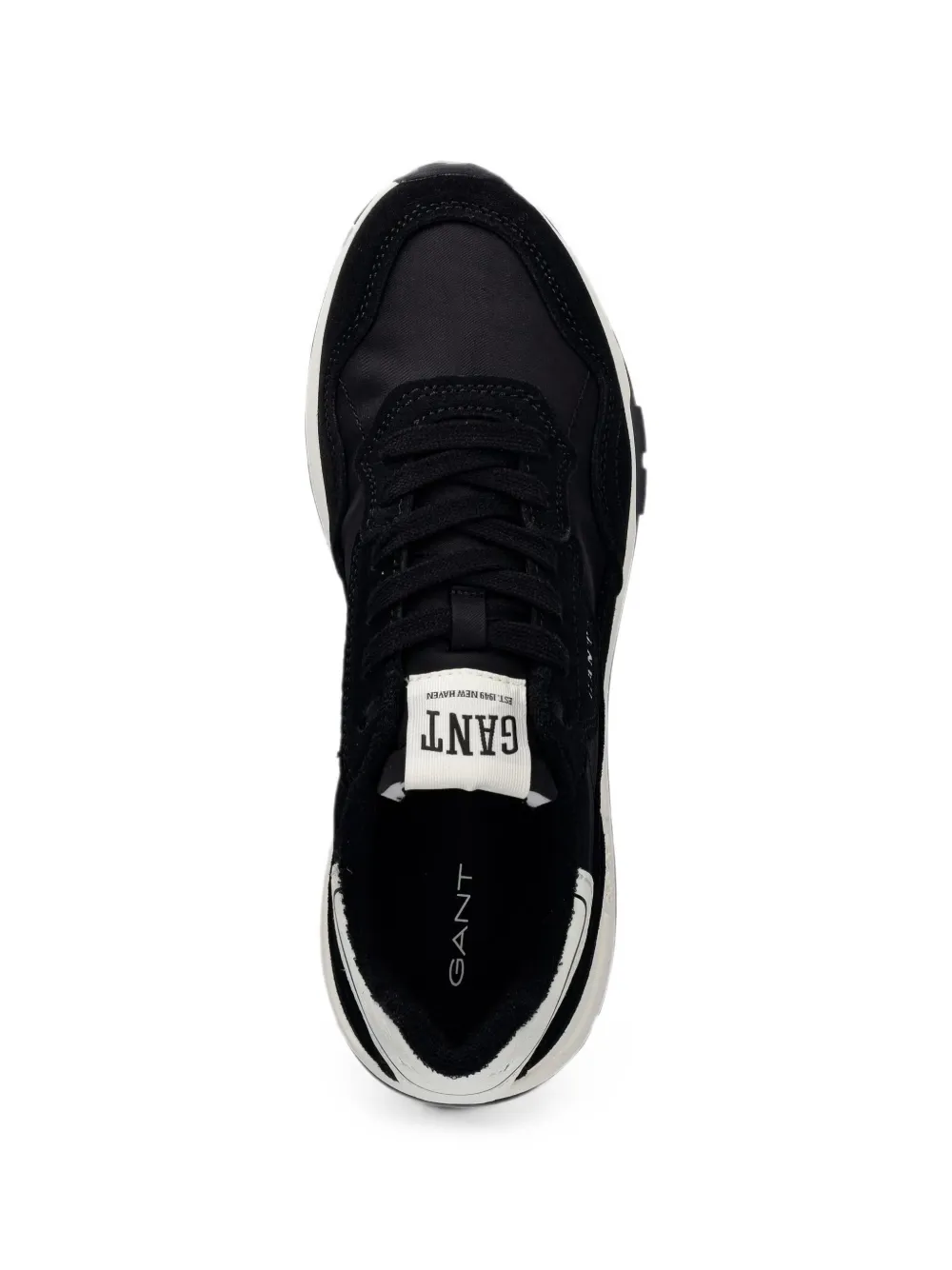 Gant Youtron logo-patch lace-up sneakers Zwart
