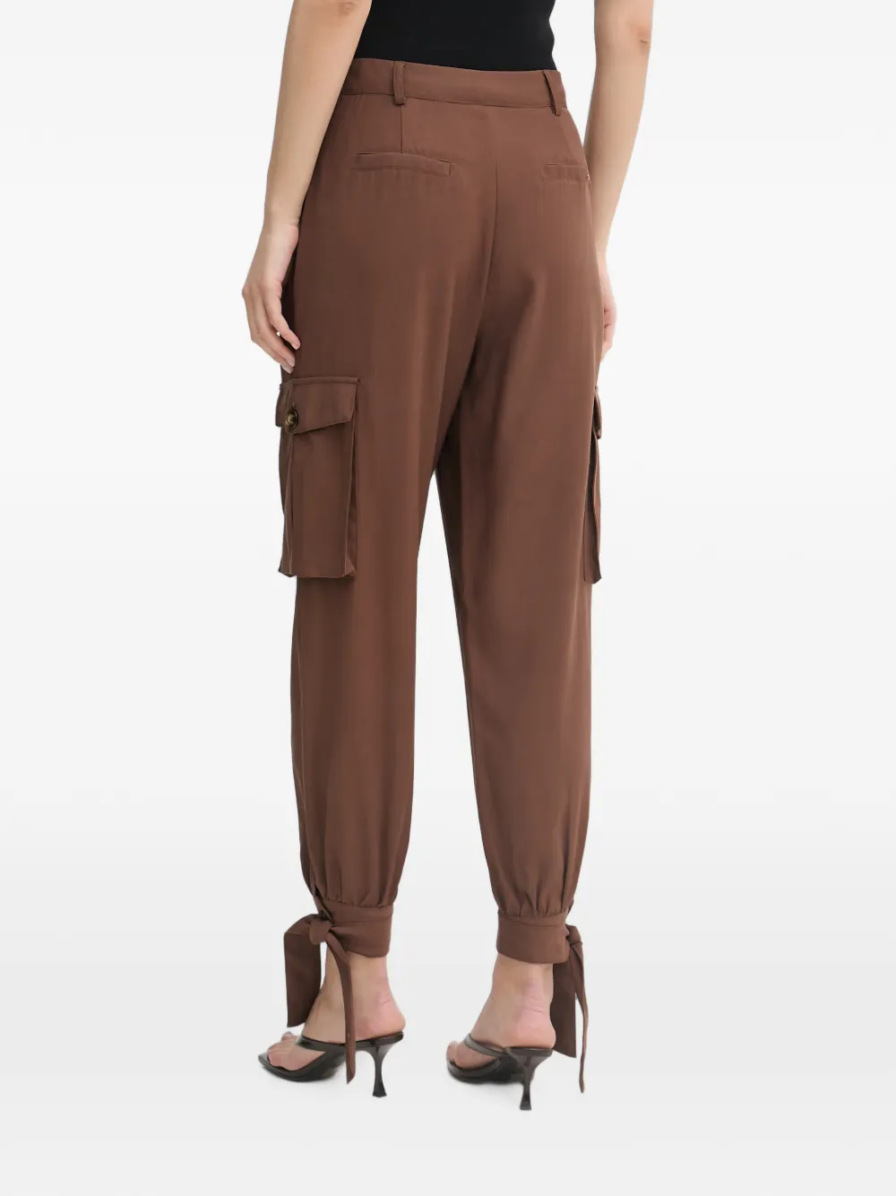 Gaudi Cargo broek met gestrikte manchetten Bruin