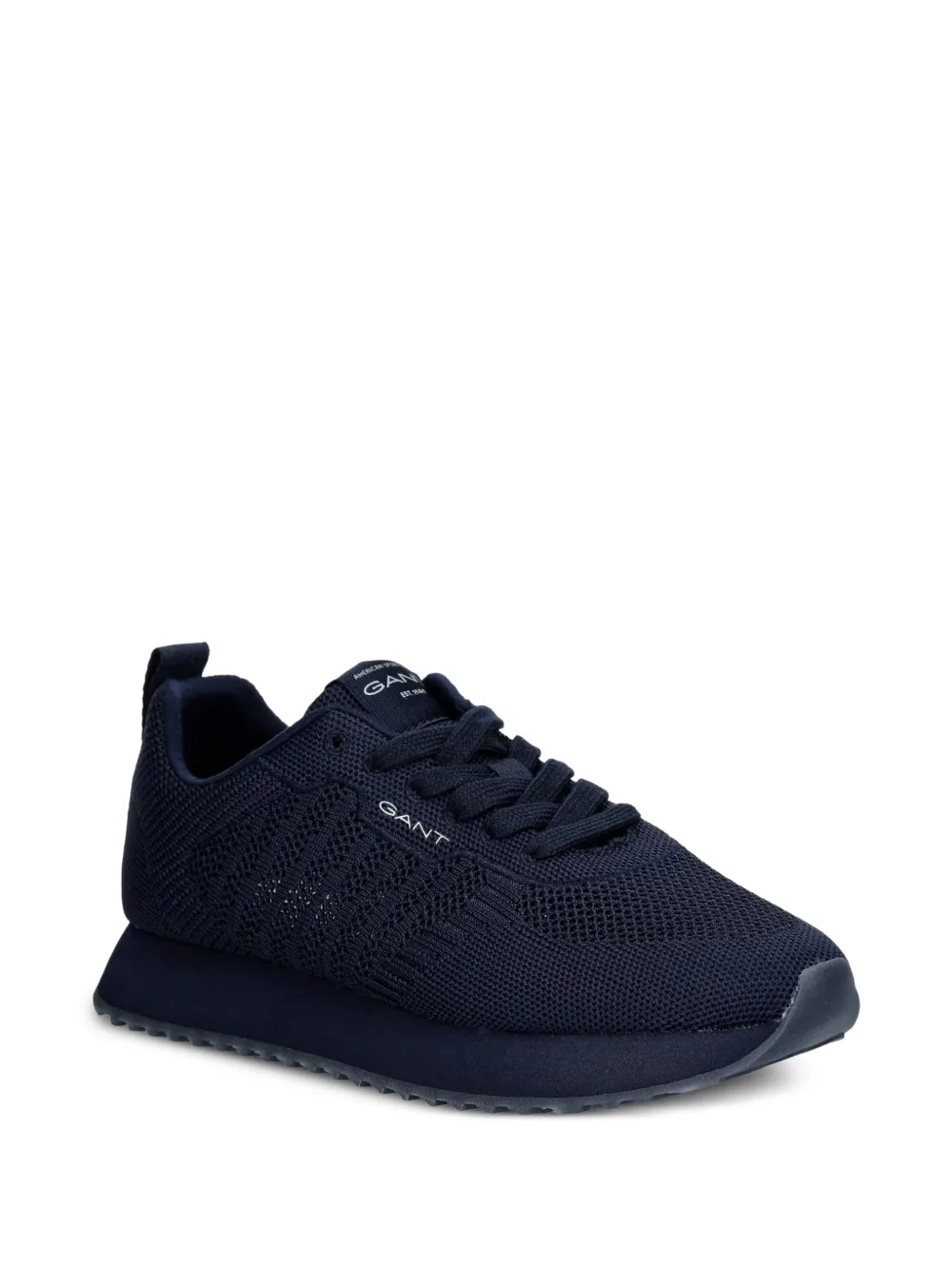 Gant Bevinda knit lace-up sneakers Blauw