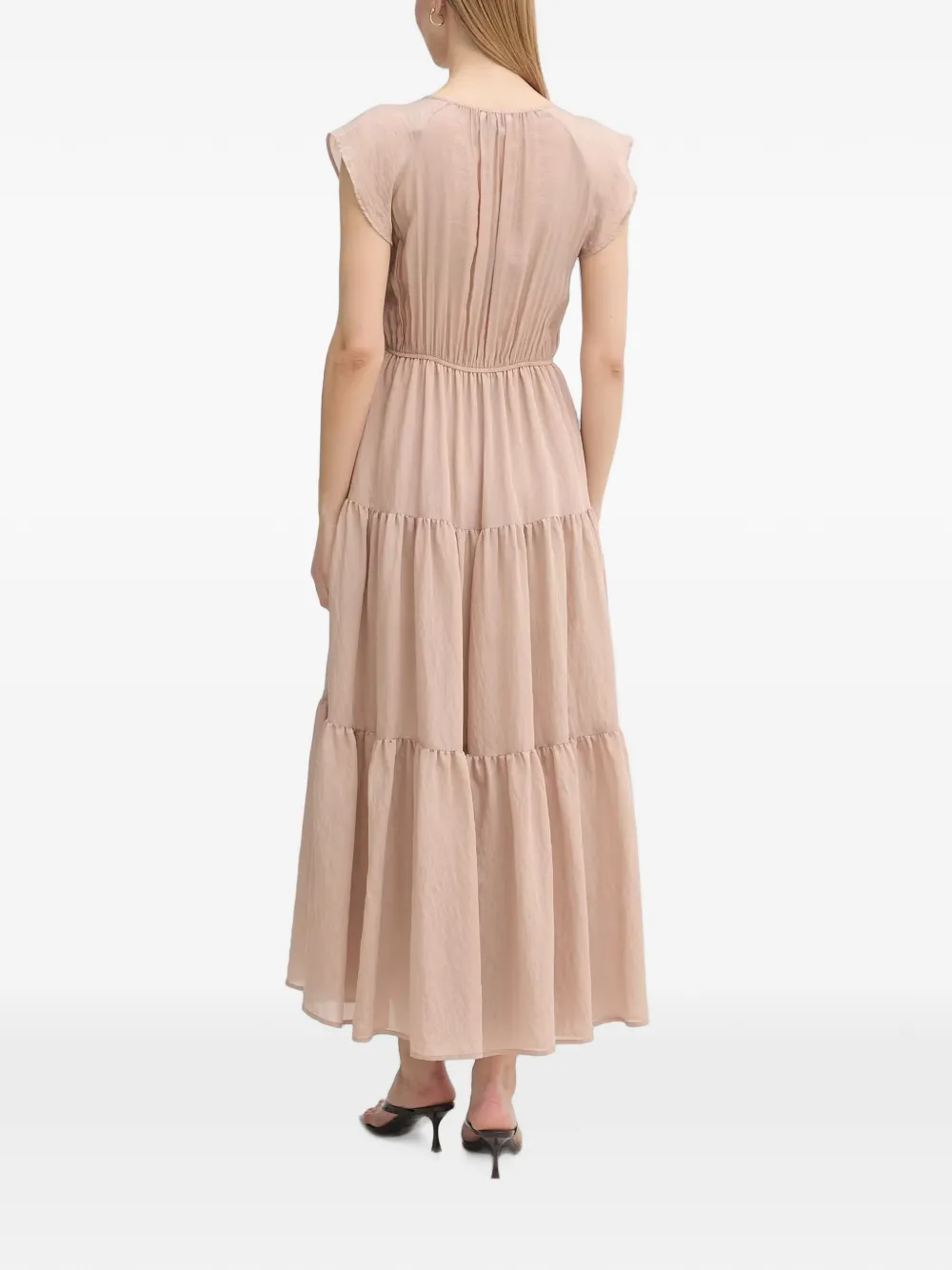Gaudi Gelaagde midi-jurk Beige