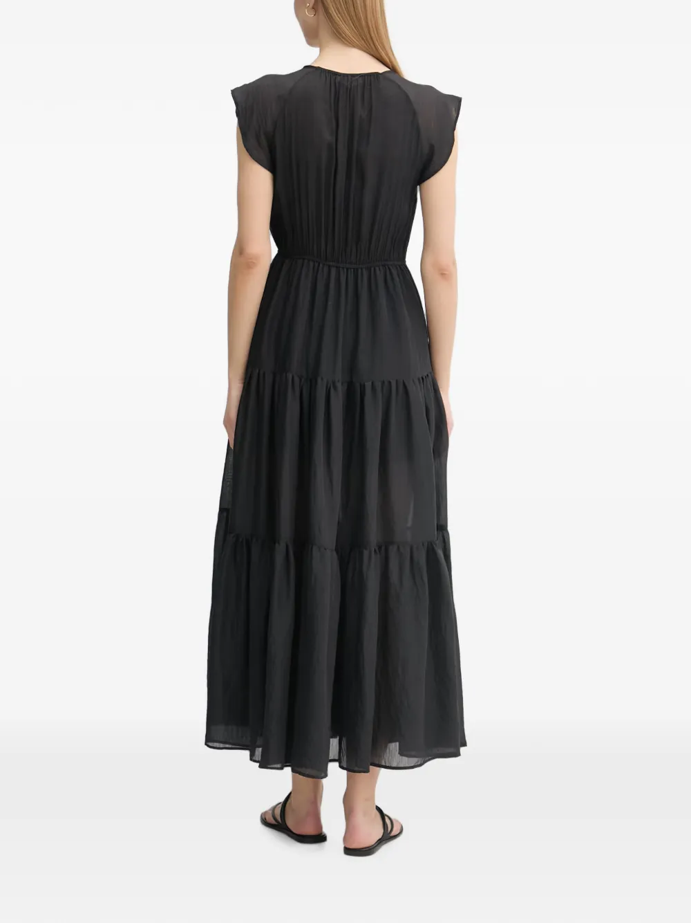 Gaudi Mouwloze maxi-jurk Zwart