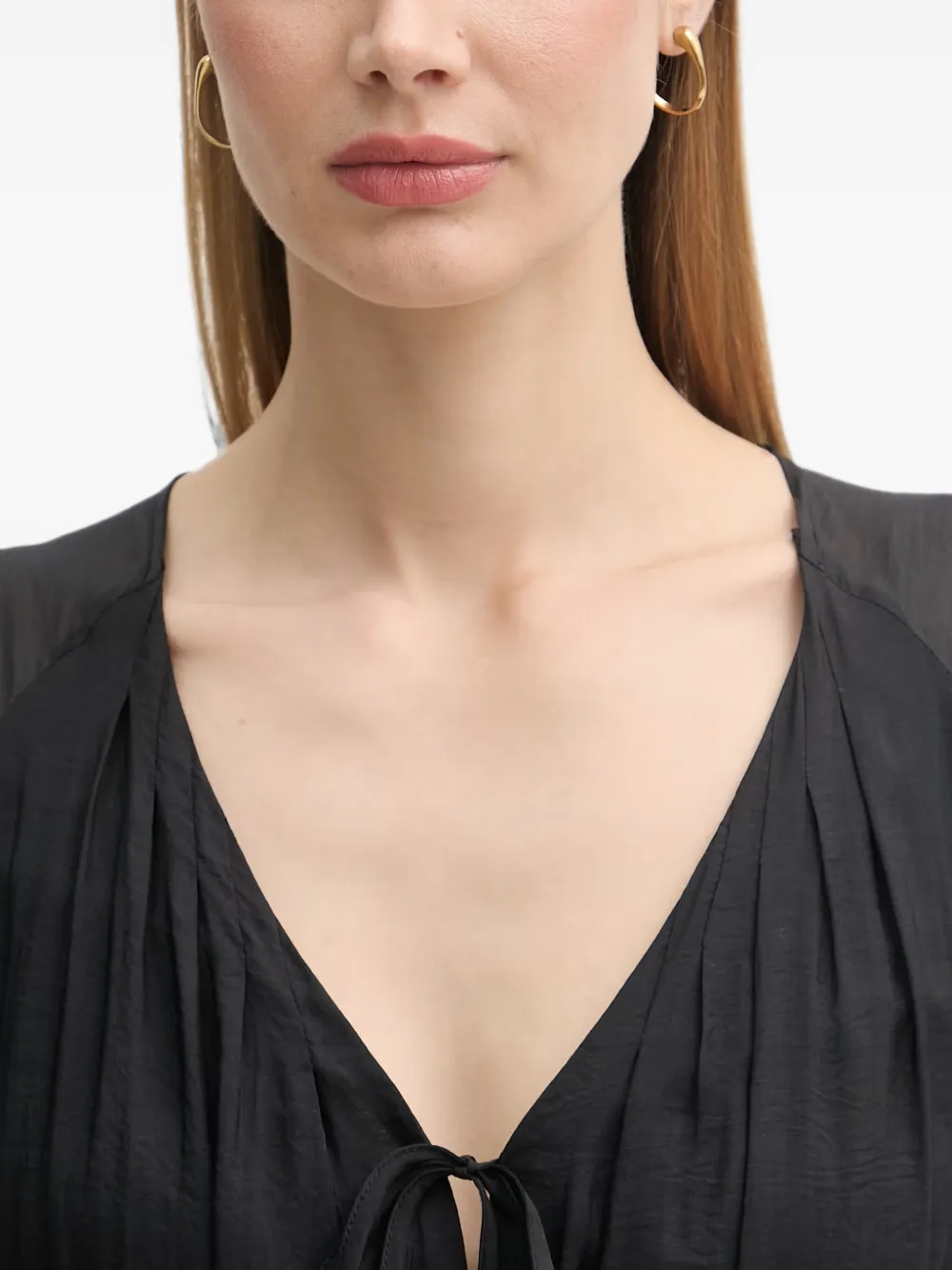 Gaudi Mouwloze maxi-jurk Zwart