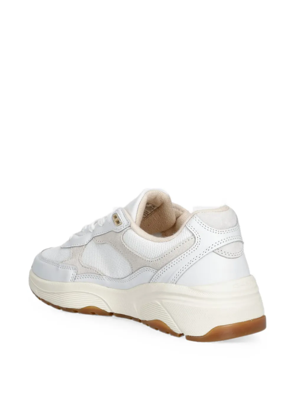Gant Newile suede panelled lace-up sneakers Wit