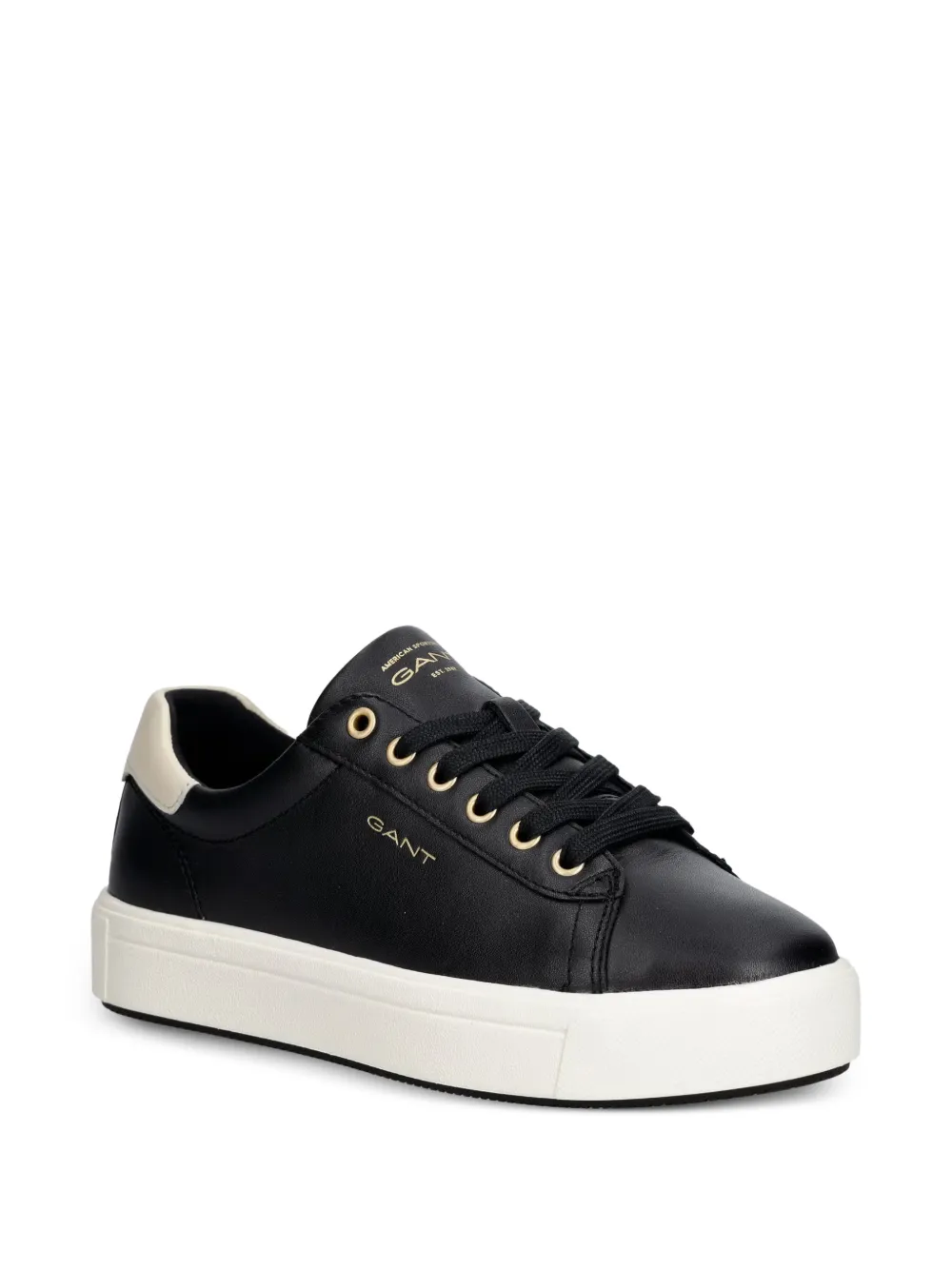 Gant logo-print sneakers Zwart