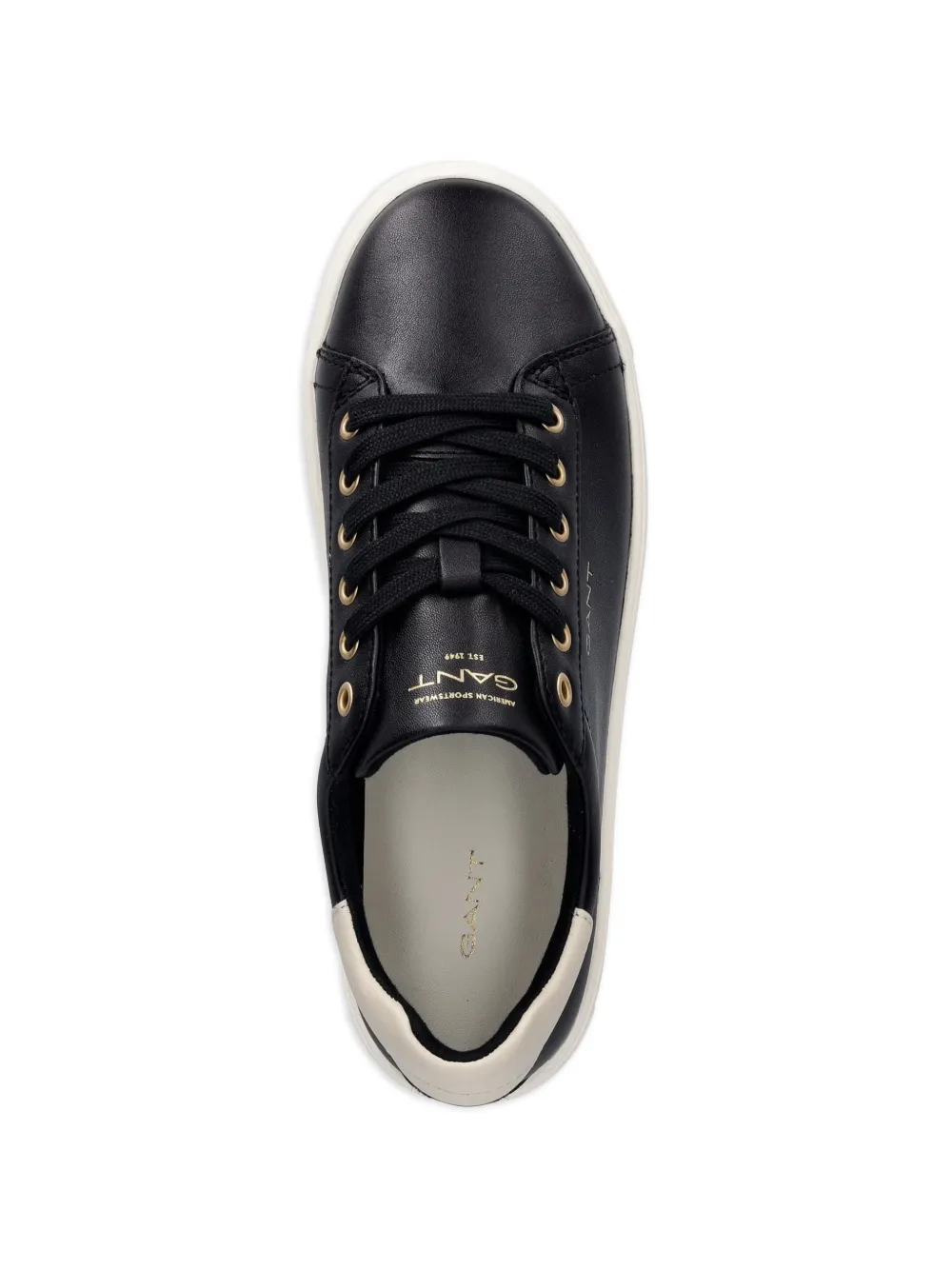 Gant logo-print sneakers Zwart