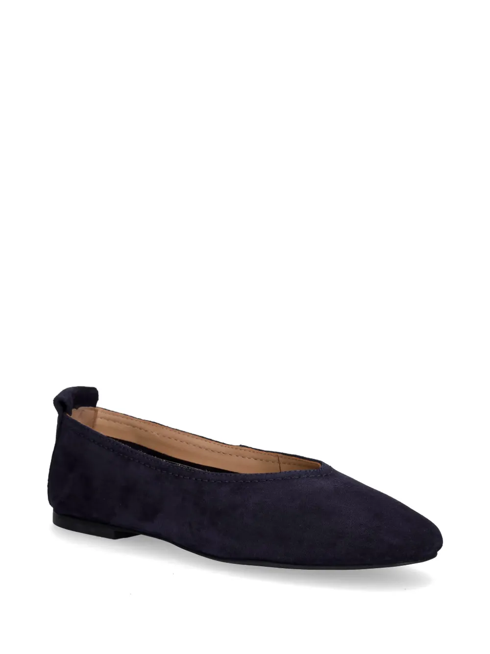Gant suede almond-toe ballet flats Blauw