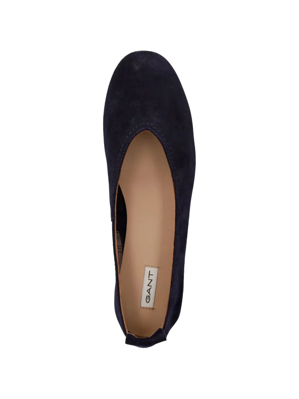 Gant suede almond-toe ballet flats Blauw