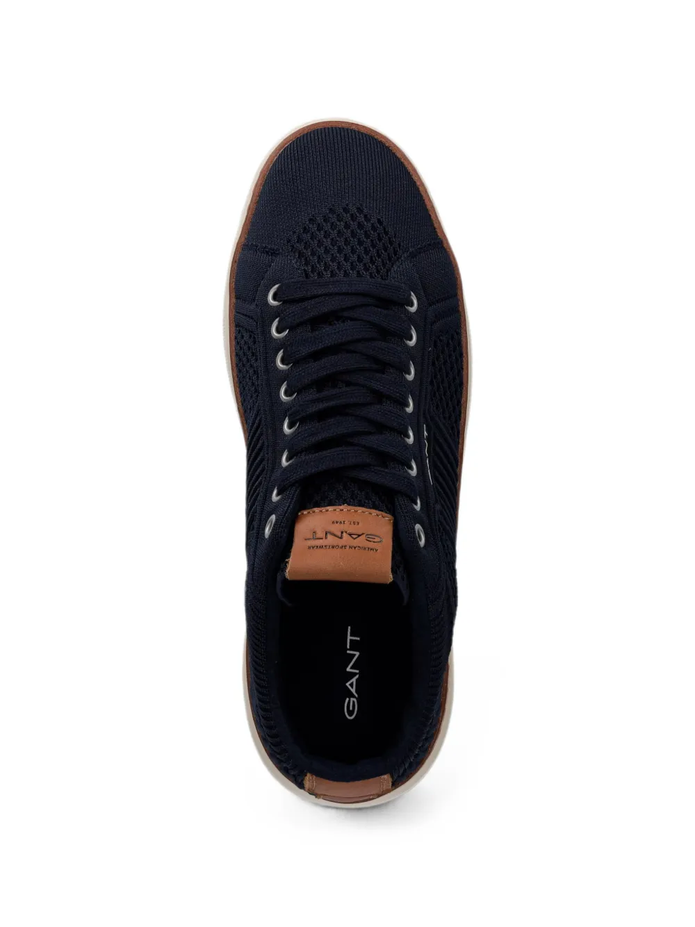 Gant knit logo-print sneakers Blauw