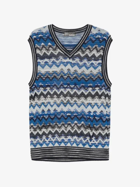 Missoni Pre-Owned 2000s zigzag-knit sweater vest