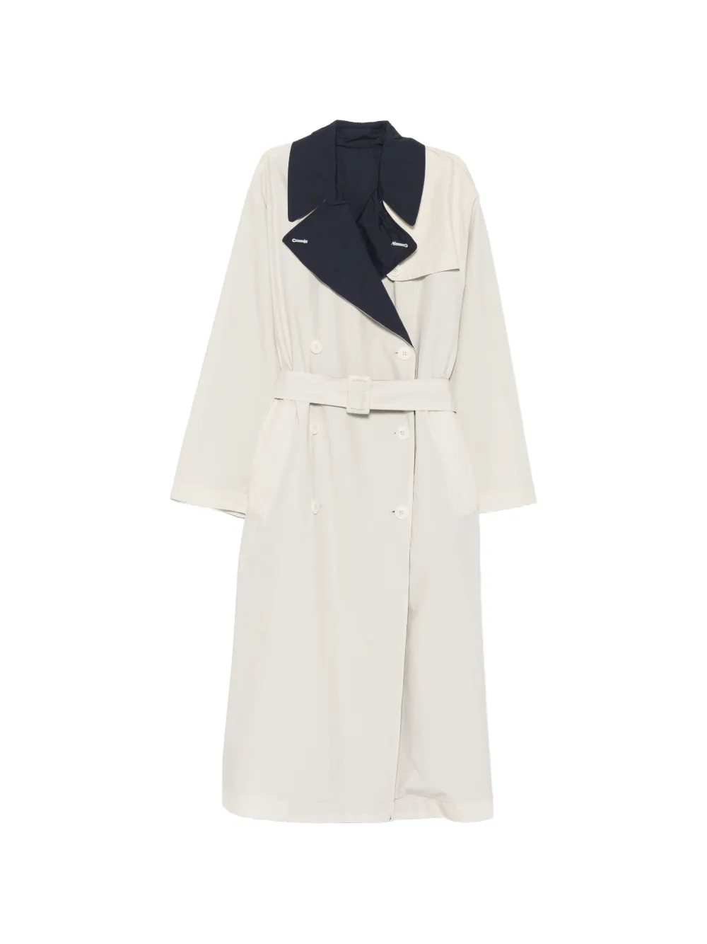Replay double-breasted belted trench coat - Toni neutri