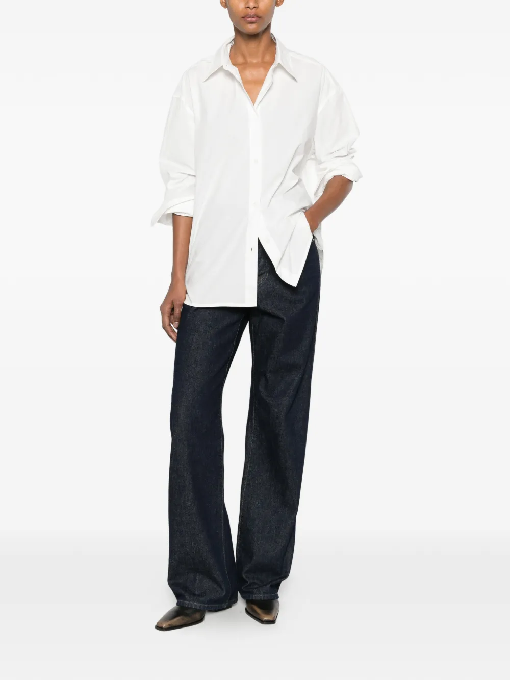  Replay Camisa Con Botones - Blanco 