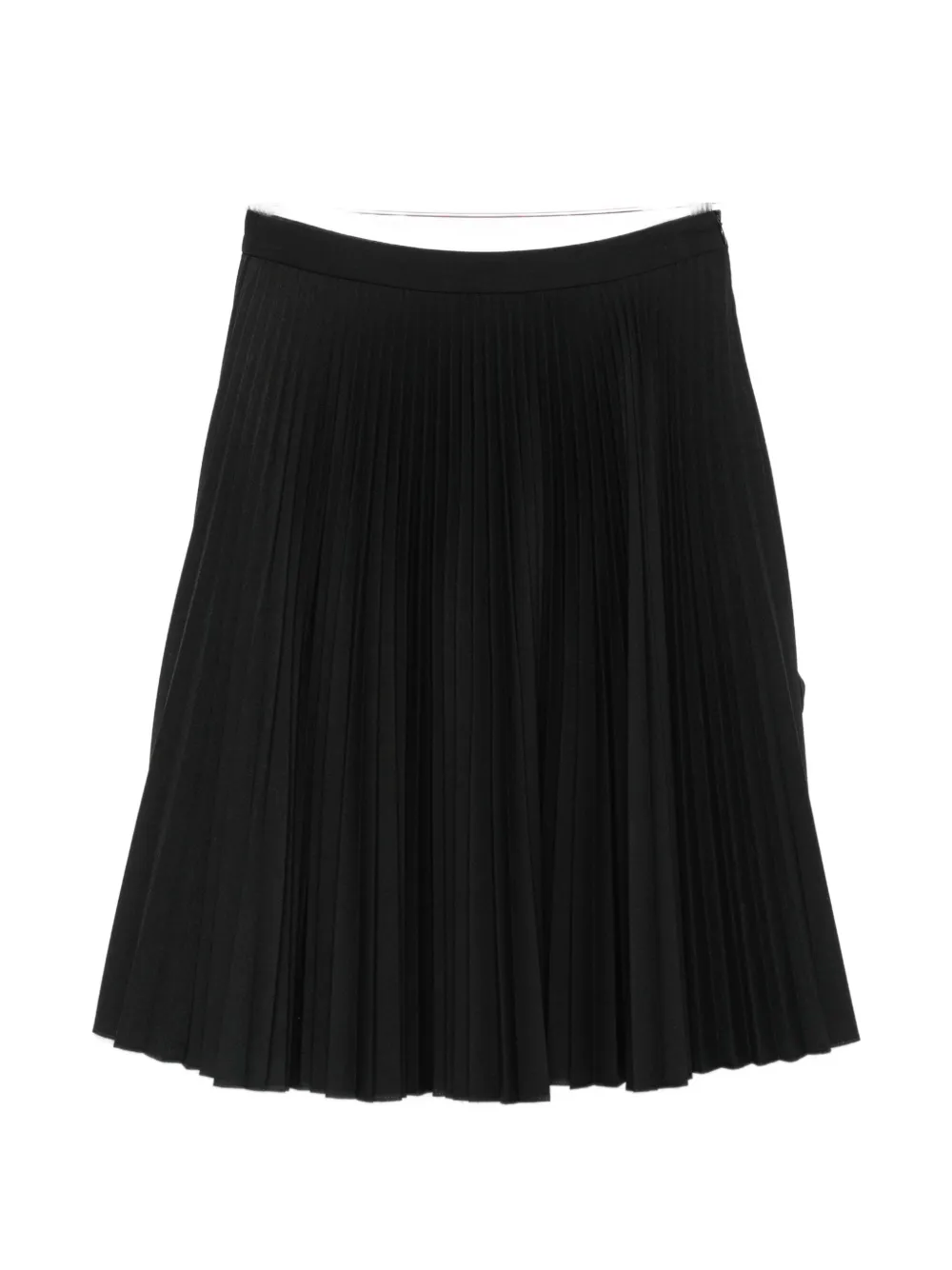Julie Kegels Shirley pleated-design midi skirt - Nero