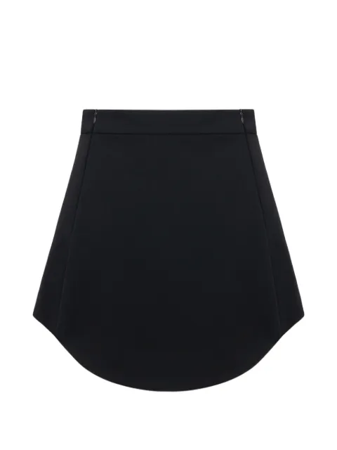 THE ARKOW Rose curved-hem mini skirt