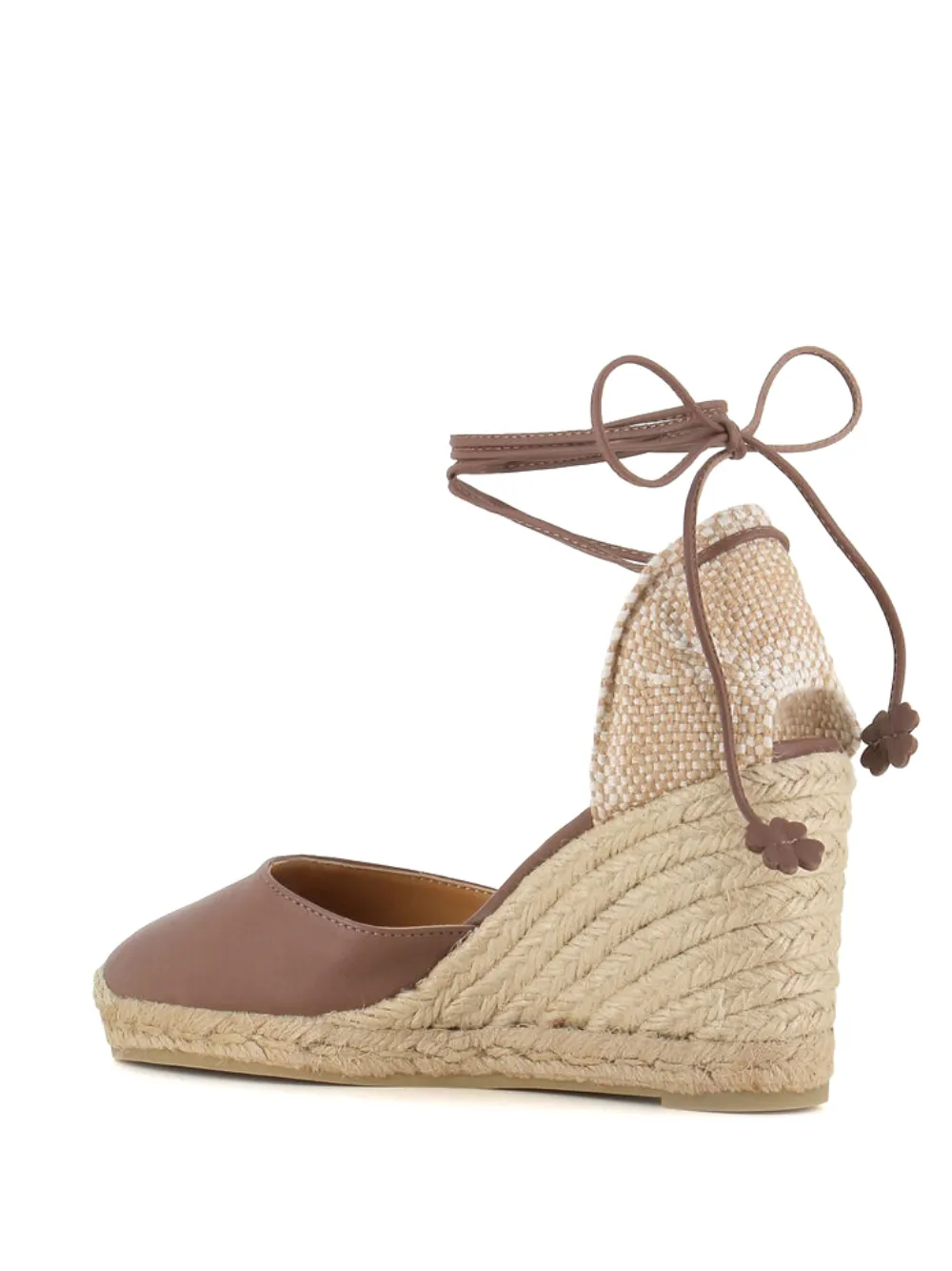Castañer Carina espadrilles met sleehak Bruin