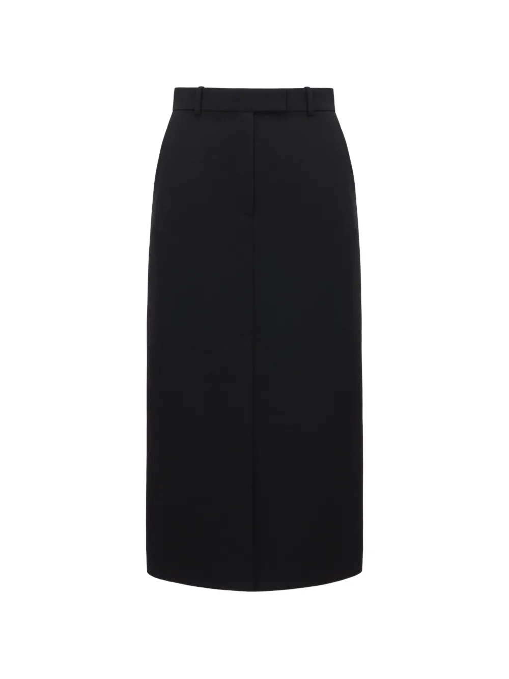 THE ARKOW Anastasia belt-loops midi skirt - Nero