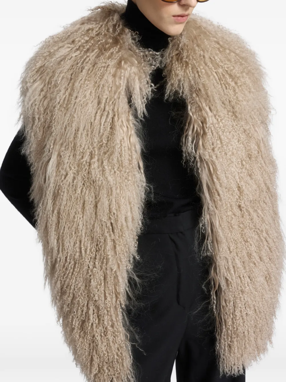 Yves Salomon Lammy bodywarmer Beige