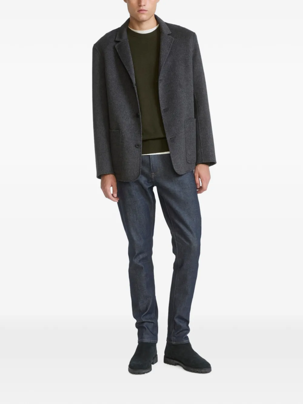 Yves Salomon Dubbelzijdige blazer Grijs