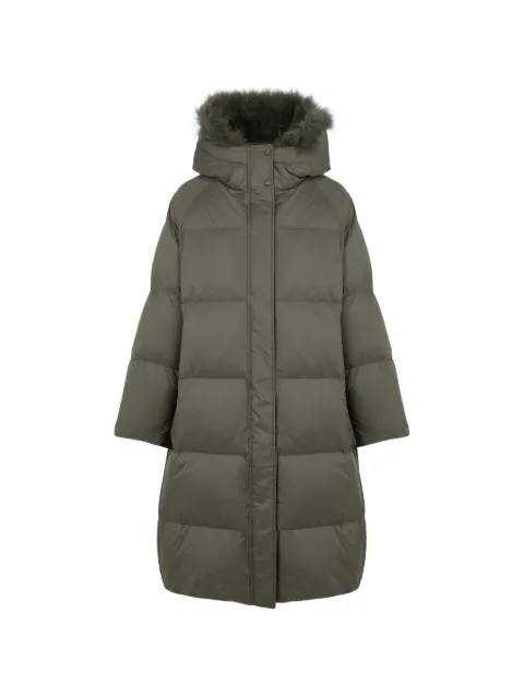 Yves Salomon fur-trim hooded down coat