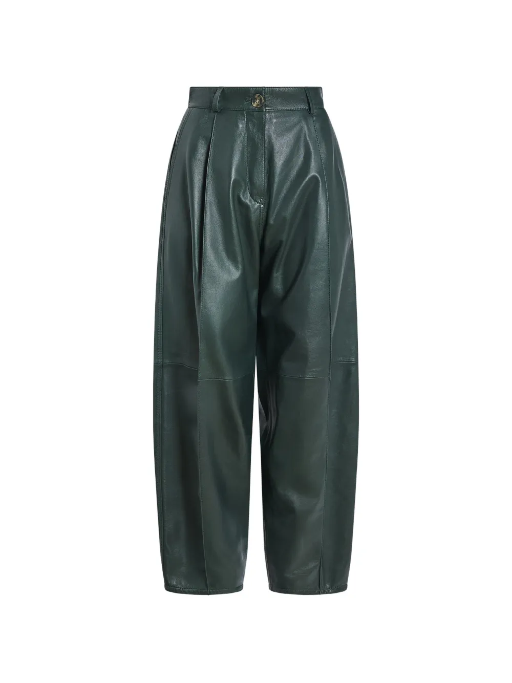 Yves Salomon Pantaloni in pelle - Verde