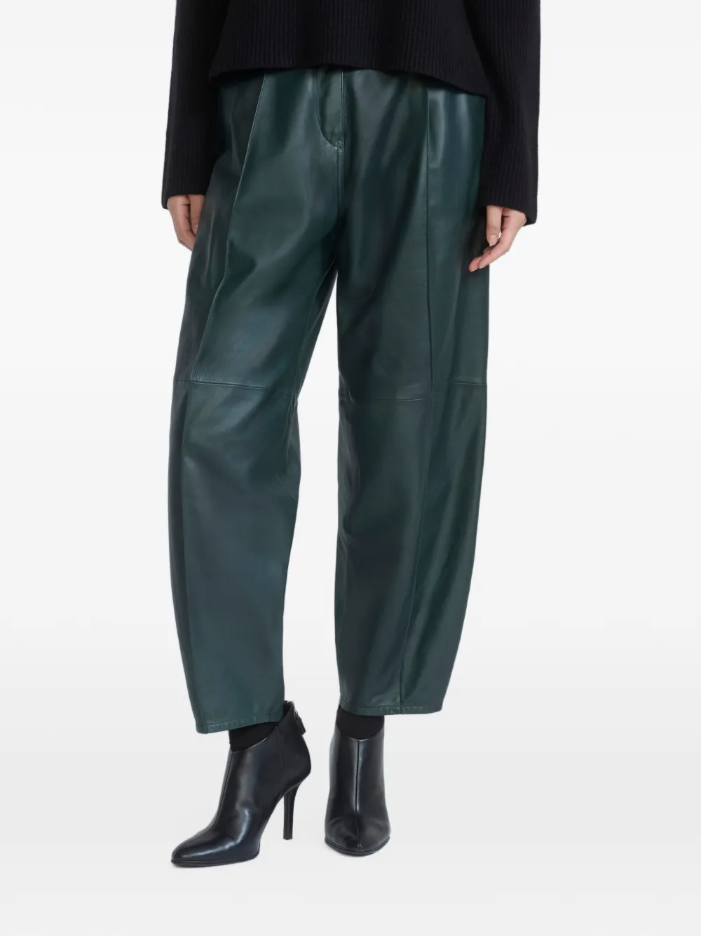 Yves Salomon Leren ballonbroek Groen
