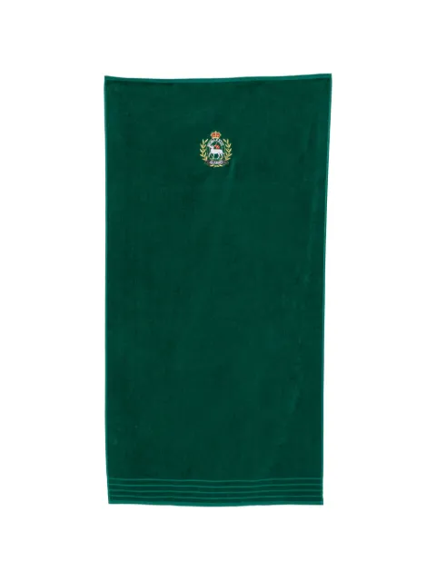 Johnny Lambs St. Tropez crest-embroidered beach towel