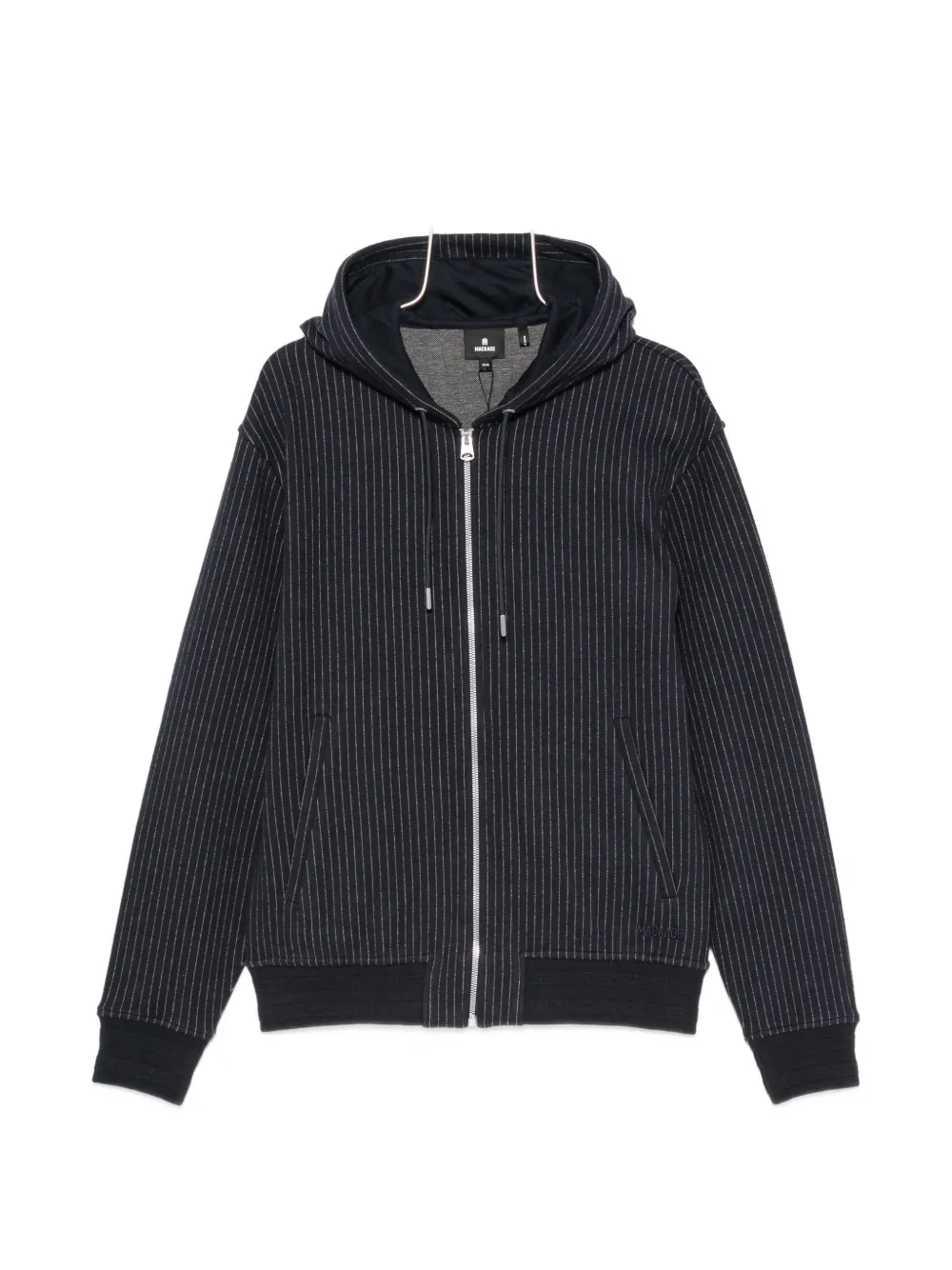 Mackage pinstriped zip-up hoodie - Blu
