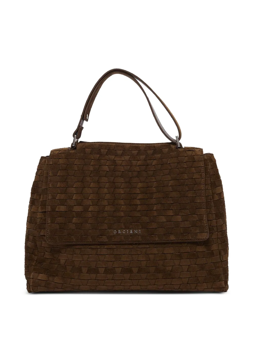 Orciani Sveva interwoven tote bag - Brown