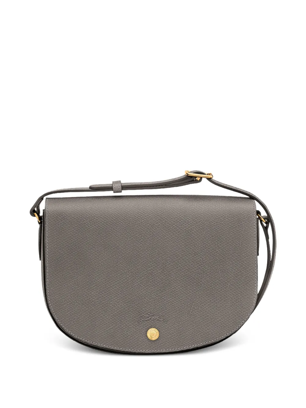 Longchamp Borsa a tracolla con logo goffrato - Grigio