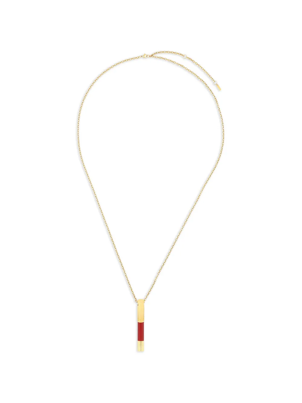 S.T. Dupont engraved-logo mini pen necklace - Oro
