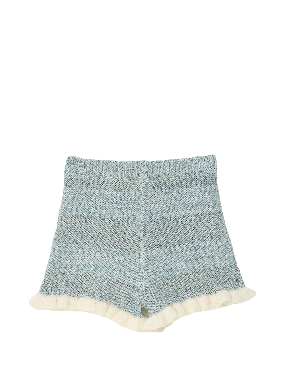 ZIMMERMANN Kids Patience gebreide shorts met ruches Blauw