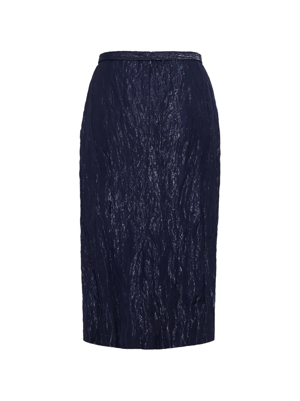 Adam Lippes Rei rok met ceintuur en gekreukt effect Blauw