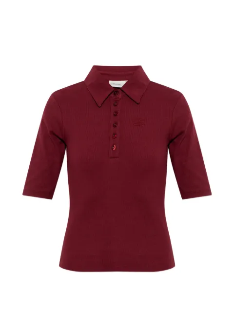 Gestuz GZdrew ribbed-knit polo shirt