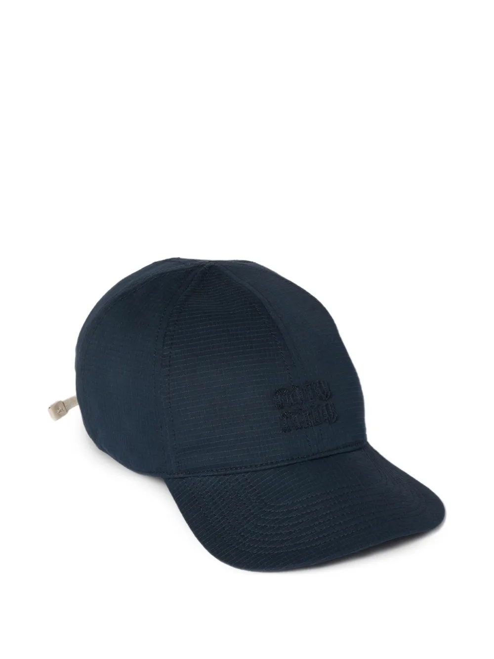 Miu Miu Cappello da baseball in cotone - Blu