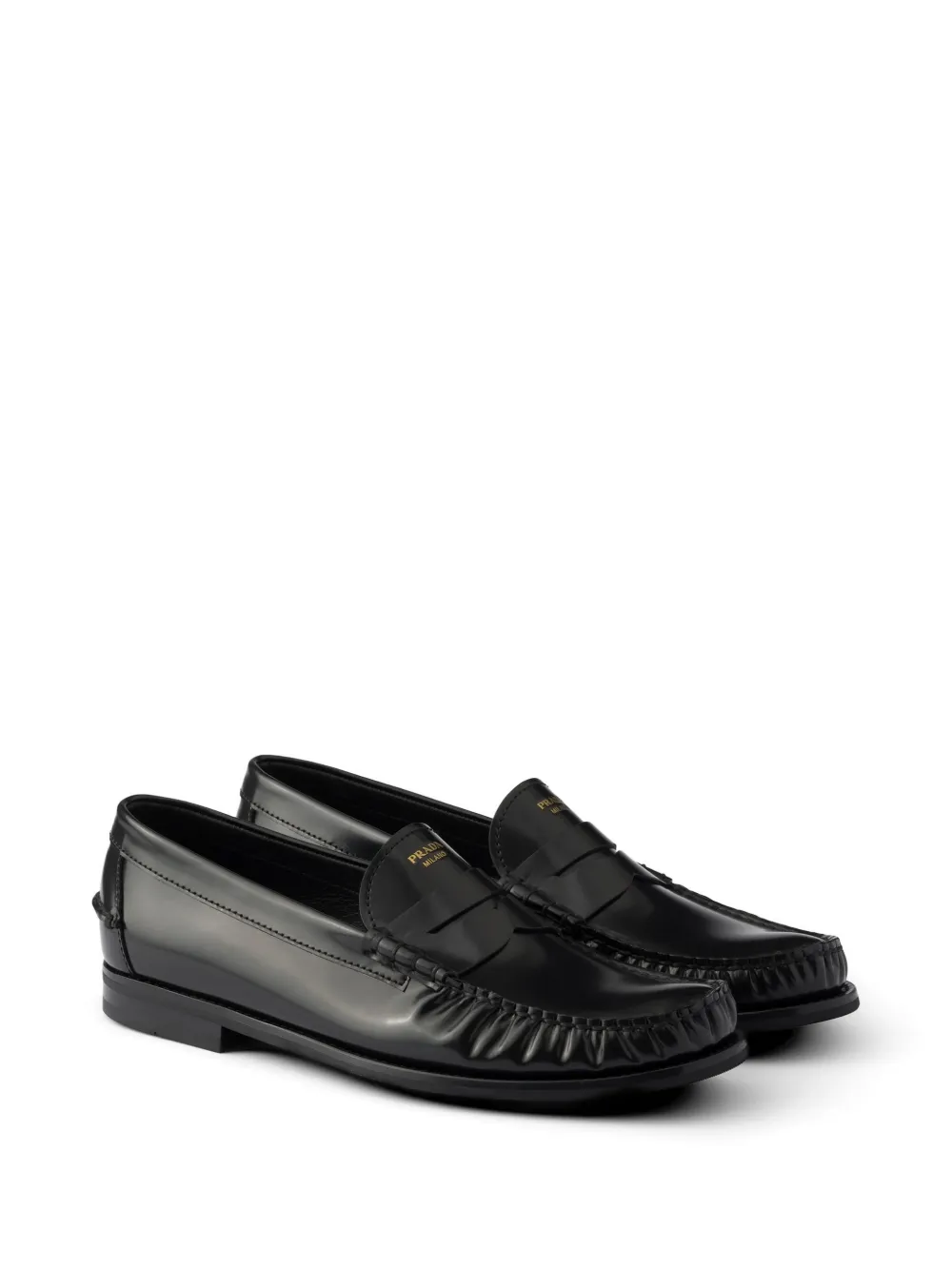 Prada Sneakers van geborsteld leer Zwart