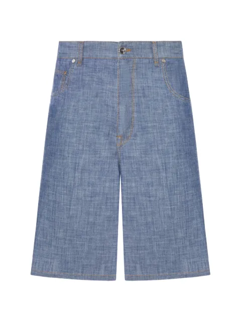 FENDI contrast-stitch bermuda shorts