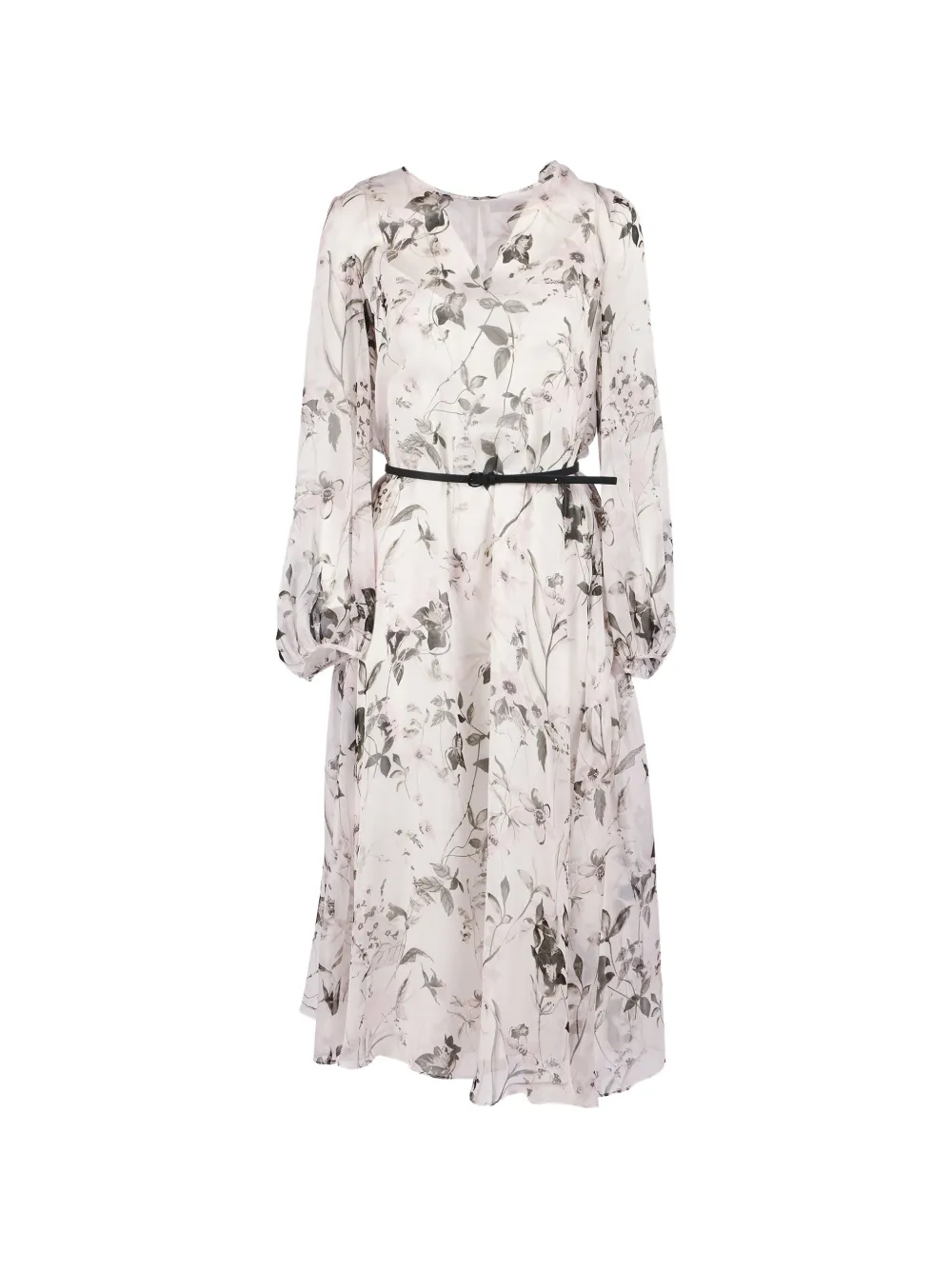 Max Mara floral-print midi dress - Bianco