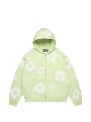 Denim Tears wreath-print zip-up Hoodie | Grey | FARFETCH CA