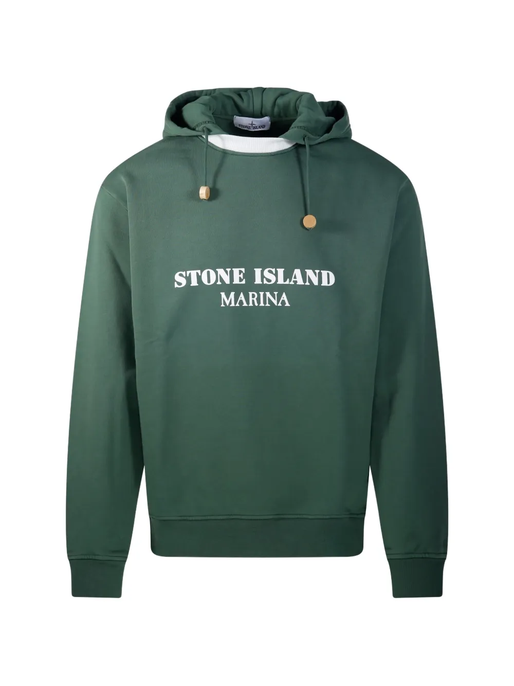 Stone Island Marina logo-print hoodie - Verde