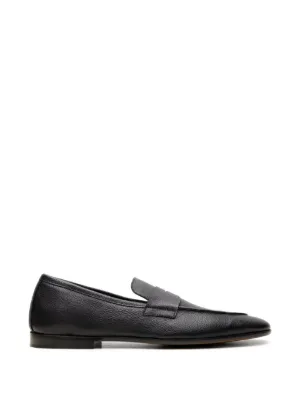 Jil Sander レザーローファー | ブラック | FARFETCH JP