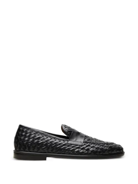 CHUCKIES woven leather loafers