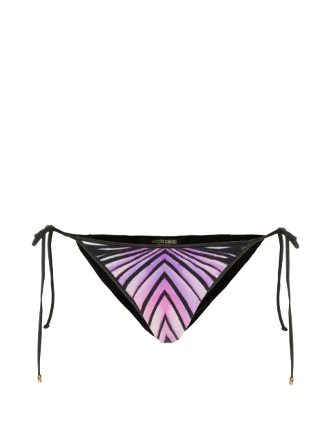 Roberto Cavalli graphic-print side-tie bikini bottoms