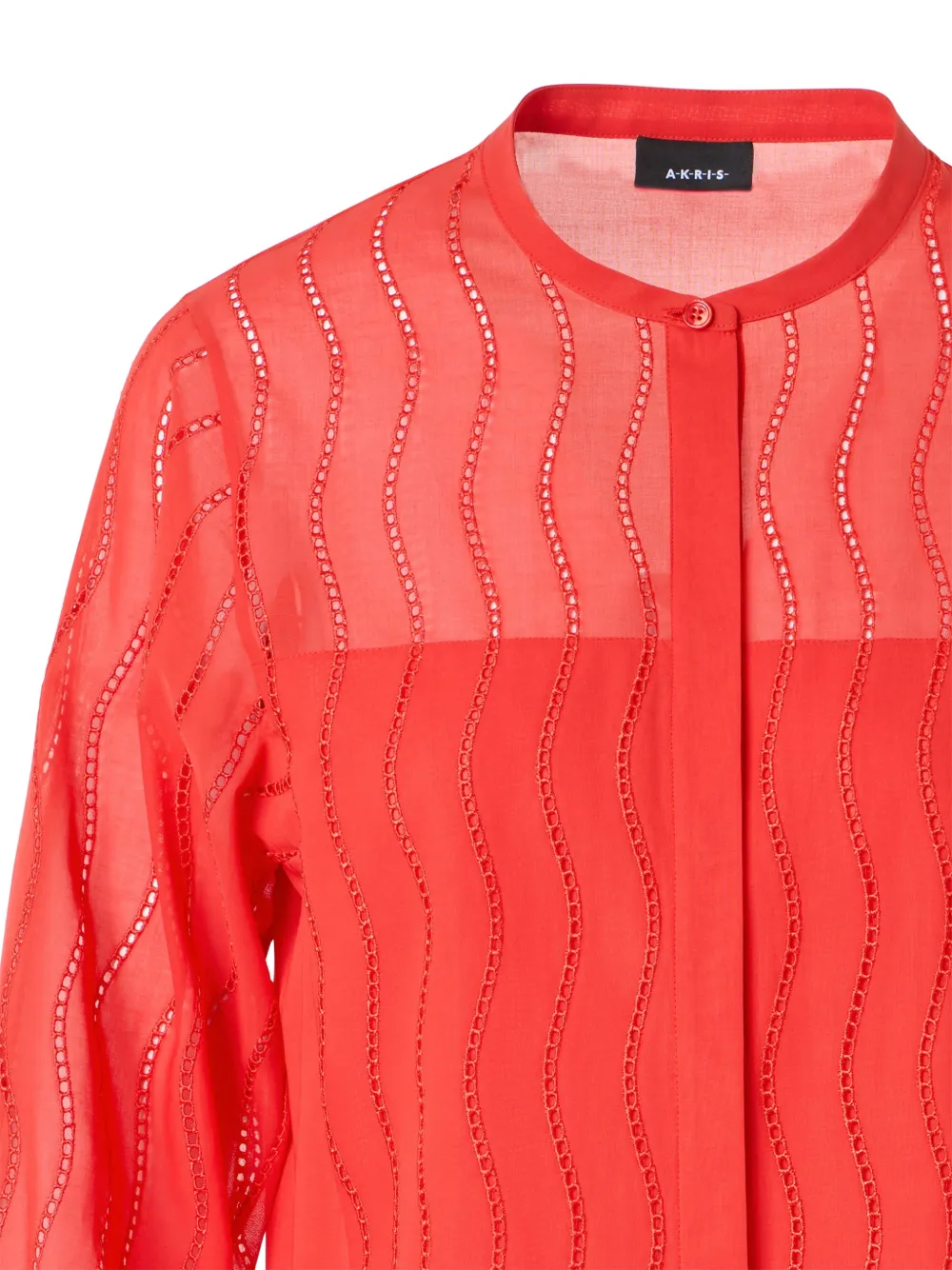  Akris Blusa Wave - Rosso 