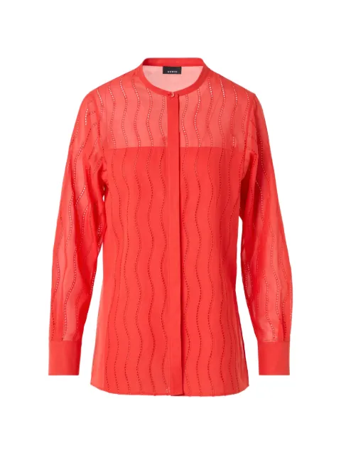 Akris Wave broderie anglaise blouse