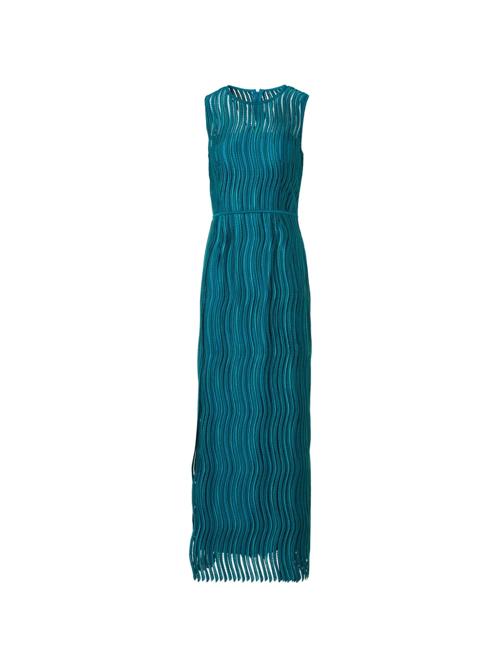 Akris Wave Guipure maxi dress - Blue